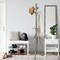 Adjustable Height Free Standing Wooden Coat Rack Tree Perfect for Any Room